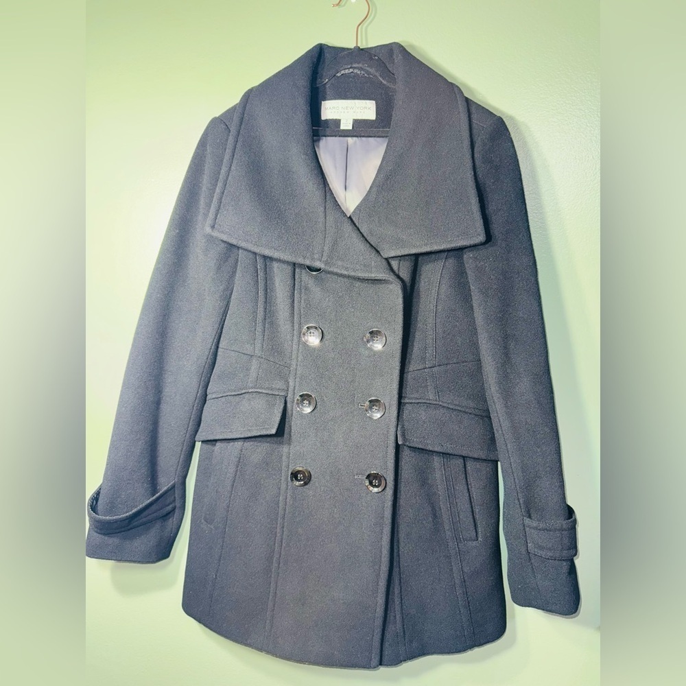 Marc New York Women's Charcoal Peacoat